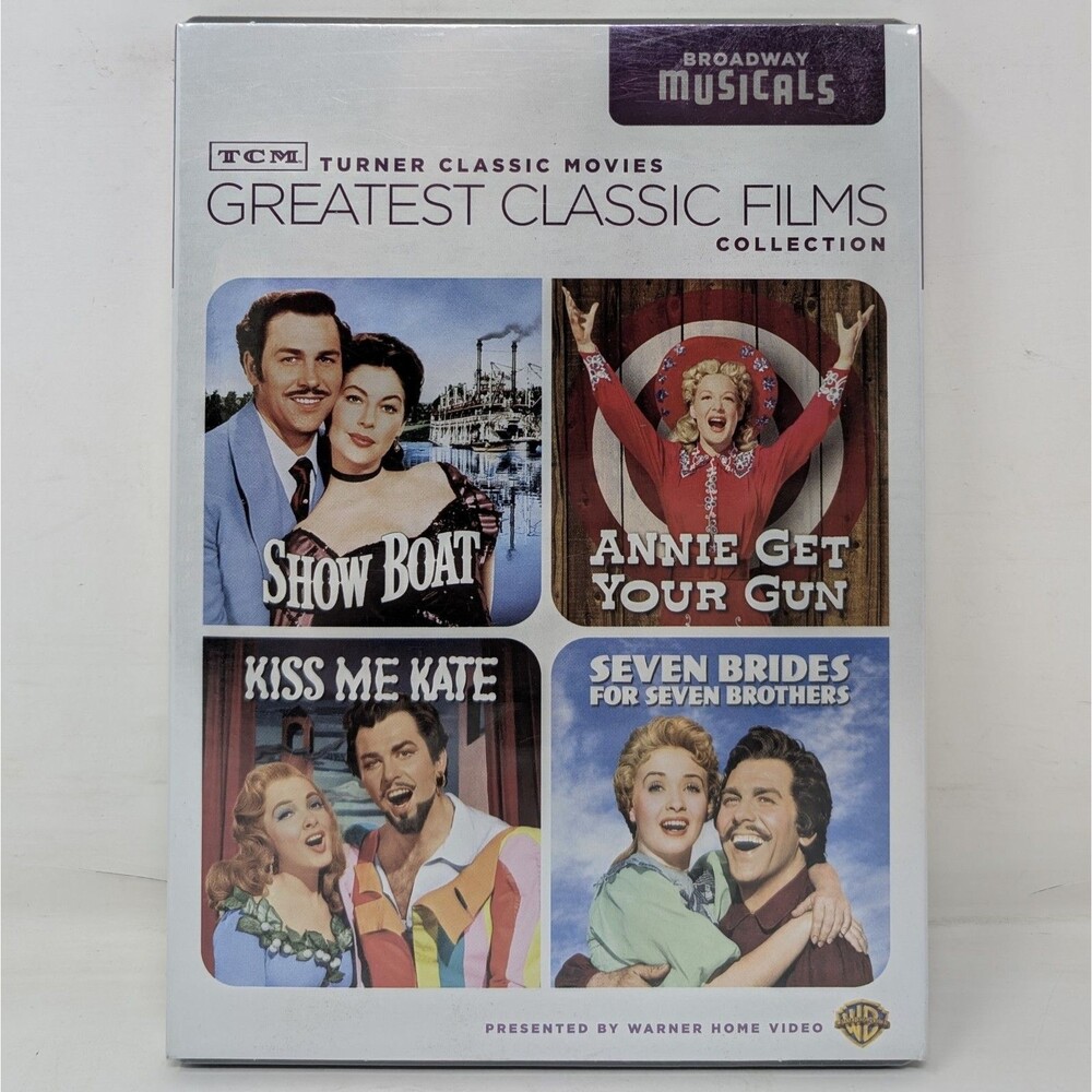 TCM Greatest Classic Films - Broadway Musicals Show Boat Kiss Me Kate 4 Films